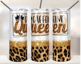 Caffeine Queen 20oz tumbler | Sparkle & Shine Designs