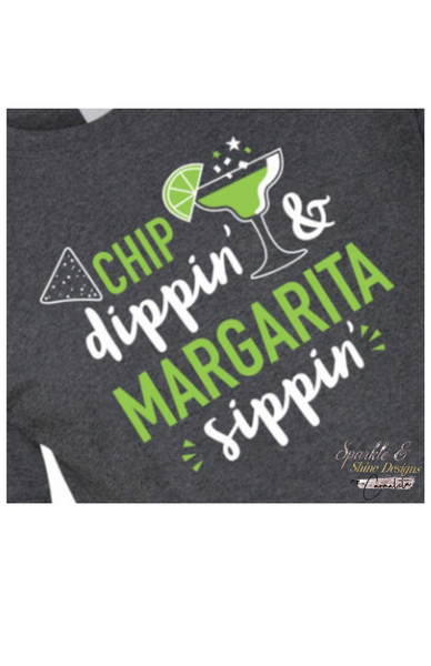 Chips & Margarita T-Shirt | Sparkle & Shine Designs
