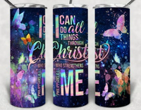 I can do All things 20oz tumbler | Sparkle & Shine Designs